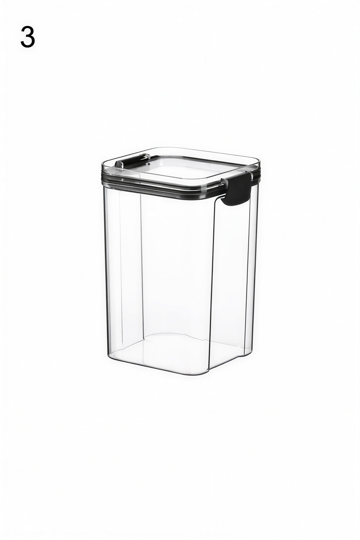 Multipurpose Food Storage Containers Set - Clear Jars with Lids for Cereal, Candy, and Dry Goods
