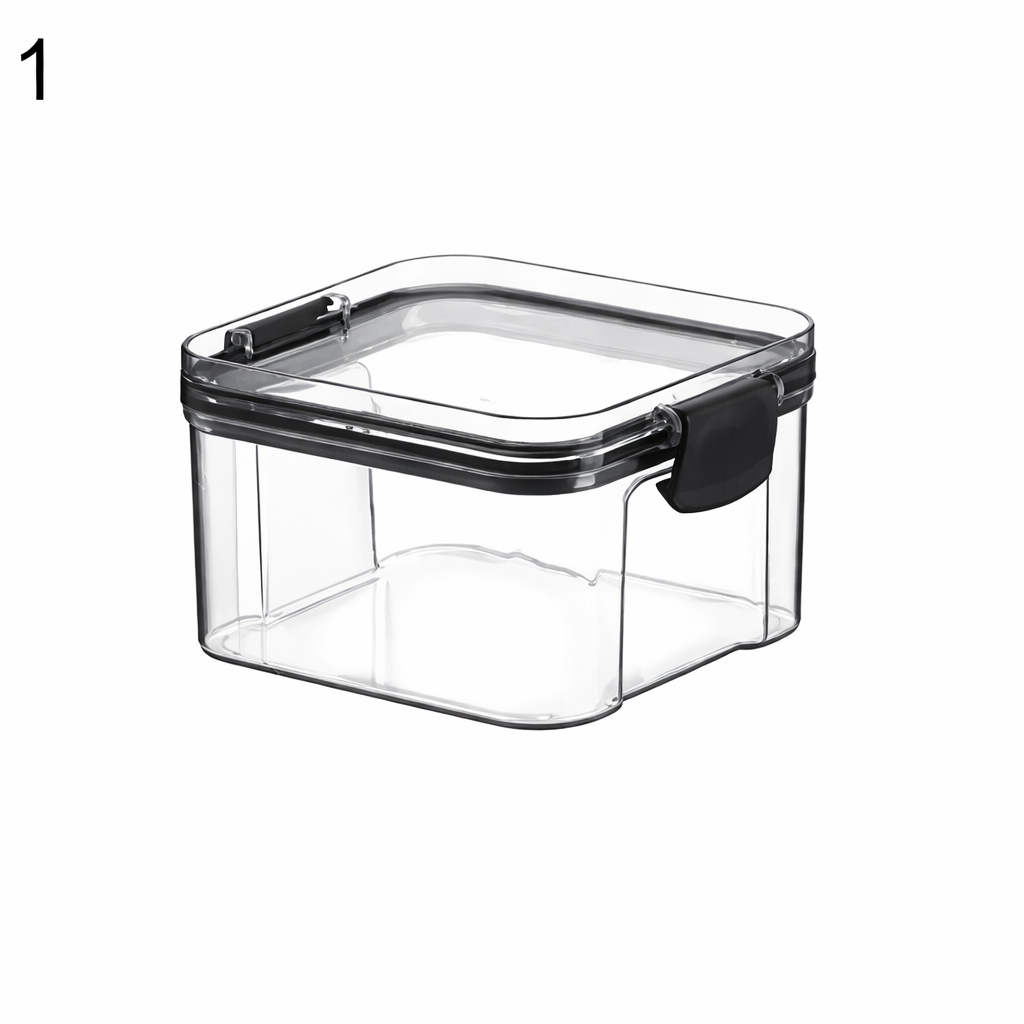 Multipurpose Food Storage Containers Set - Clear Jars with Lids for Cereal, Candy, and Dry Goods
