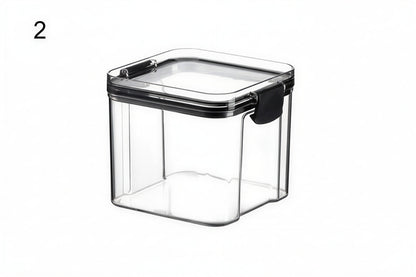 Multipurpose Food Storage Containers Set - Clear Jars with Lids for Cereal, Candy, and Dry Goods